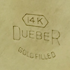 Watch Case Marking for Dueber Watch Case Mfg. Co. Dueber 14K GF 14K Dueber Gold Filled