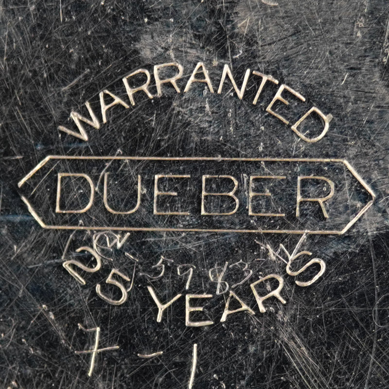 Watch Case Marking for Dueber Watch Case Mfg. Co. Dueber 25YR Warranted Dueber 25 Years