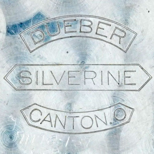 Watch Case Marking for Dueber Watch Case Mfg. Co. Silverine Dueber Silverine Canton, O.