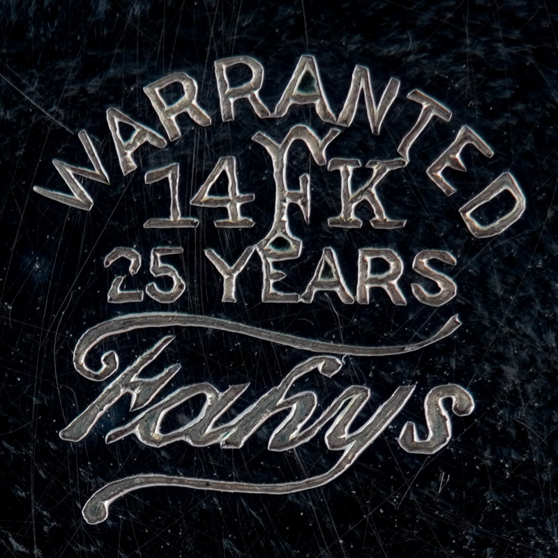 Watch Case Marking for Fahys Watch Case Co. Fahys Honest 14K/25YR Warranted 14K F 14FK 25 Years Fahys  Patented