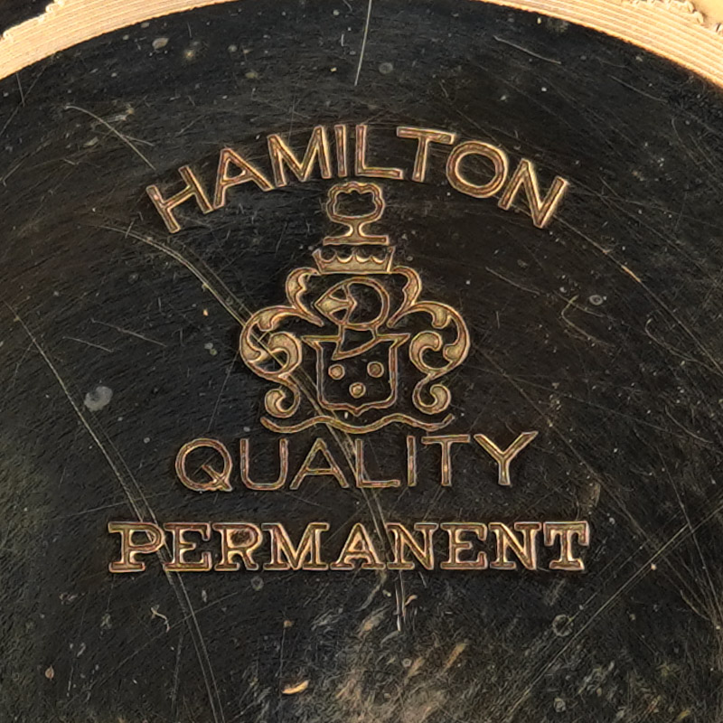 Watch Case Marking for Fahys Watch Case Co. Hamilton Permanent