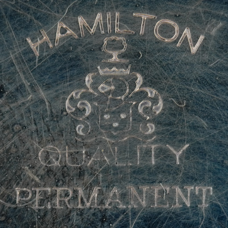 Watch Case Marking Variant for Fahys Watch Case Co. Hamilton Permanent: Hamilton
Quality
Permanent
[Hamilton Crest]