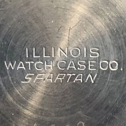 Watch Case Marking for Illinois Watch Case Co. Spartan Illinois Watch Case Co. Spartan