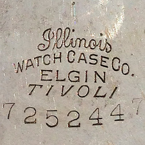 Watch Case Marking for Illinois Watch Case Co. Tivoli Illinois Watch Case Co. Elgin Tivoli Gold-Filled 14K Guaranteed