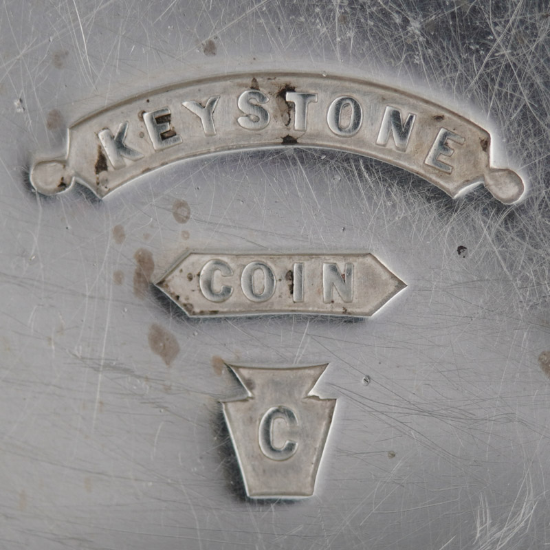Watch Case Marking for Keystone Watch Case Co. Keystone Coin Silver Keystone Coin C in Keystone