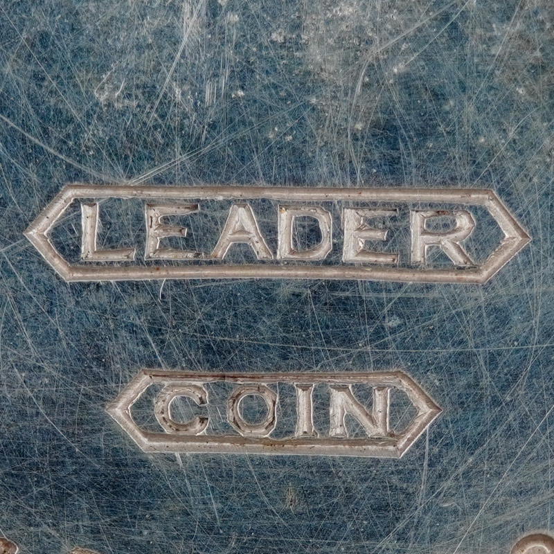 Watch Case Marking for Keystone Watch Case Co. Leader Leader Coin in Pointed Ribbon Keystone Leader Coin