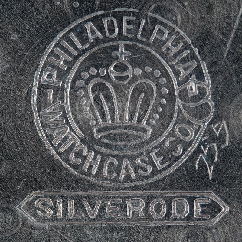 Watch Case Marking for Philadelphia Watch Case Co. Silverode Crown Silverode