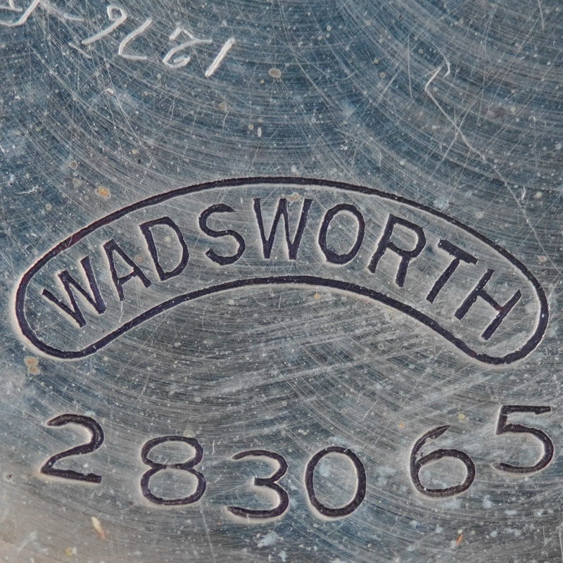 Watch Case Marking for Wadsworth Watch Case Co. Wadsworth Nickel Wadsworth in Rounded Ribbon Wadsworth Nickel Nickel Wadsworth W.C.Co.