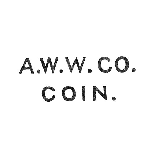 A.W.W.Co.
Coin. (American Watch Co.)