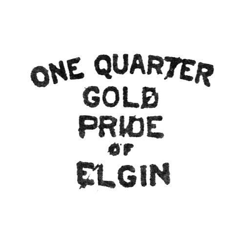 One Quarter
Gold
Pride of Elgin (Illinois Watch Case Co.)