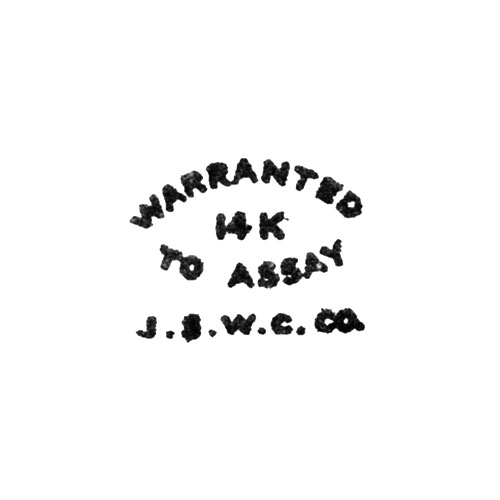 Warranted
14K
To Assay
J.S.W.C.Co. (Joseph Schulman)