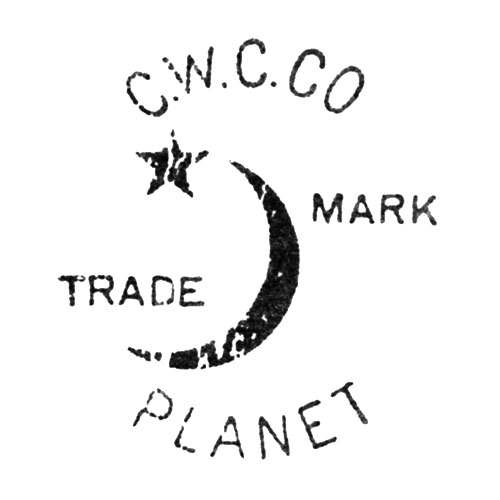 C.W.C.Co
Trade Mark.
[Crescent and Star]
Planet (Keystone Watch Case Co.)
