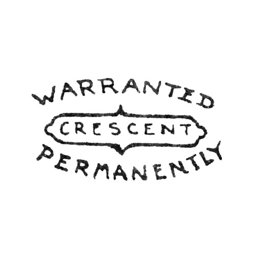 Crescent
Warranted
Permanently (Keystone Watch Case Co.)