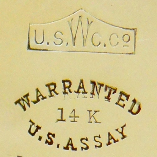 U.S.W.C.Co
Warranted
14 K
U.S. Assay ()