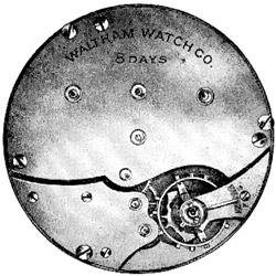 American Waltham Watch Co. Grade 8 Day Pocket Watch