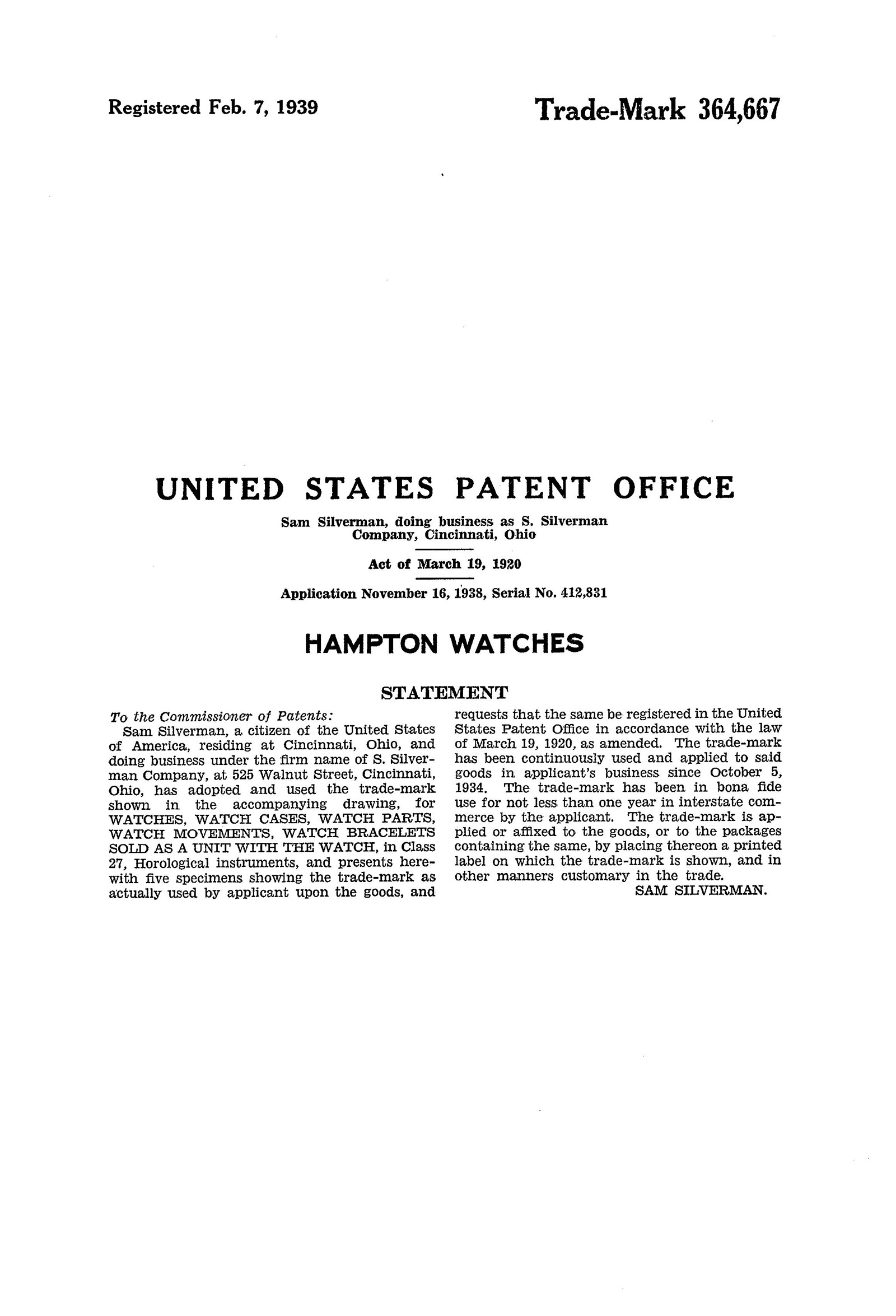 Hampton Watches