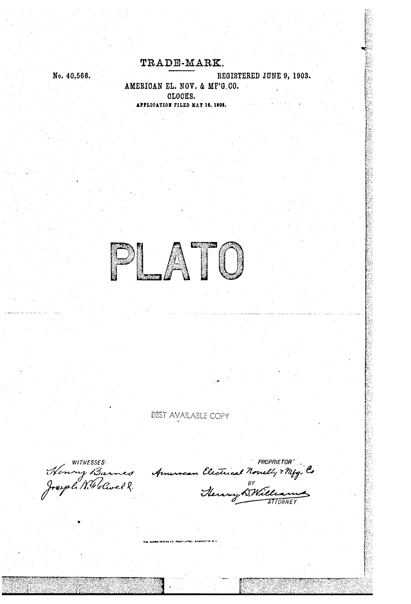Clock Plato