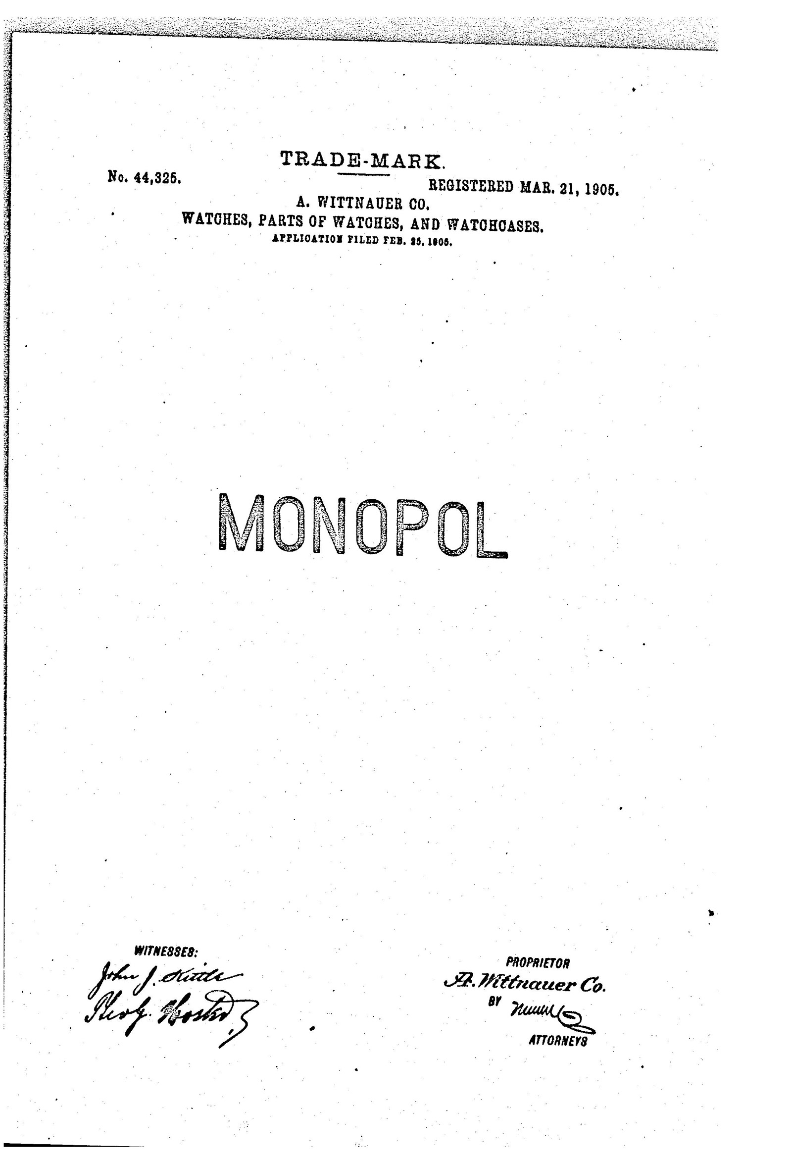 Watch Part & Case Monopol
