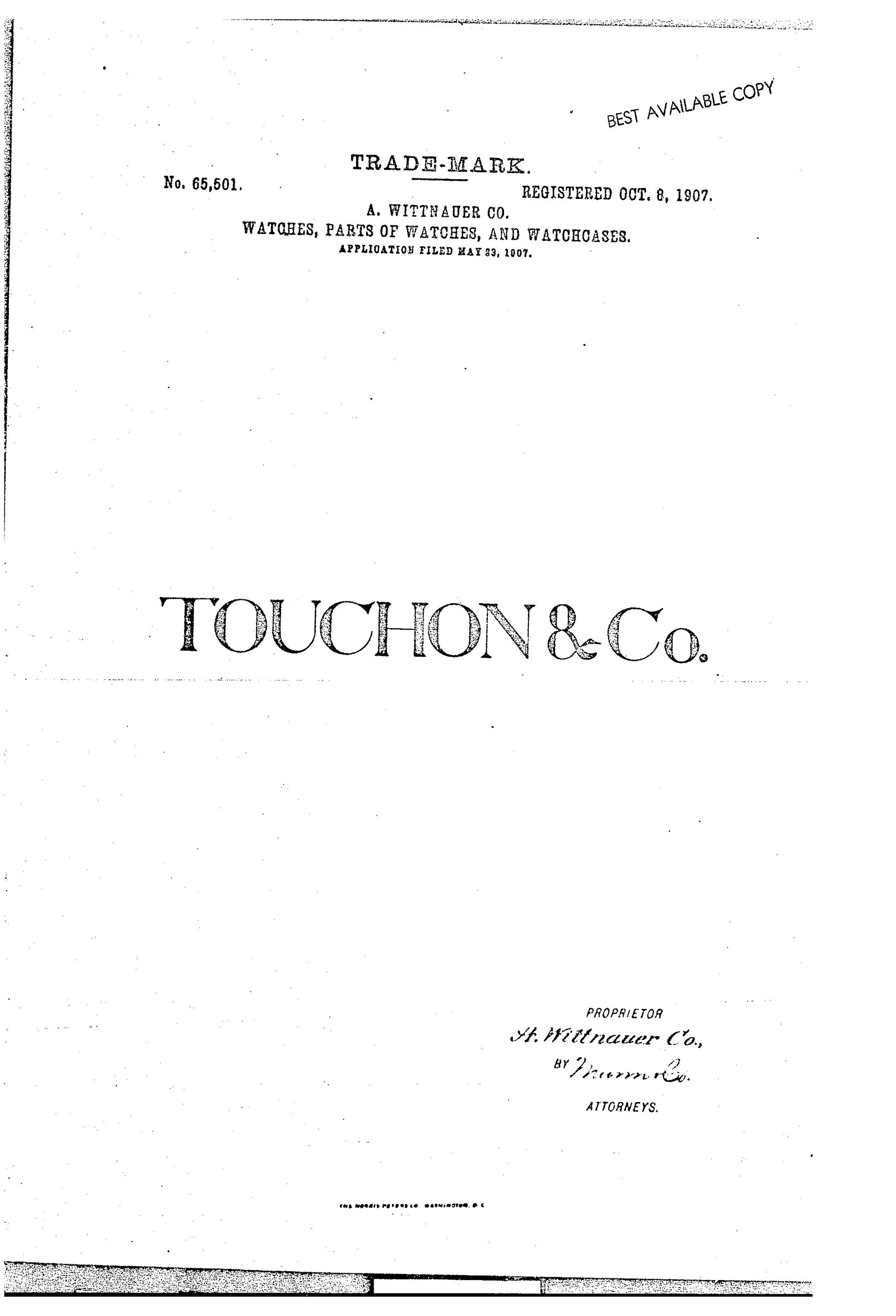 Watch Part & Case Touchon & Co